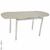 Стол обеденный TL-1128B Beige(MG028) Стол обеденный TL-1128B Beige(MG028)