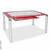 Стол стеклянный S206 (100) Red/Silver