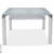 Стол стеклянный S206(110) Super White/Silver Стол стеклянный S206(110) Super White/Silver