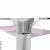 Стол стеклянный S206(130) Light purple/Silver