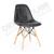 Стул 016 (не Eames) черный винтаж, эффект кожи