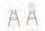 Стул барный Eames PC-007 белый Стул барный Eames PC-007 белый
